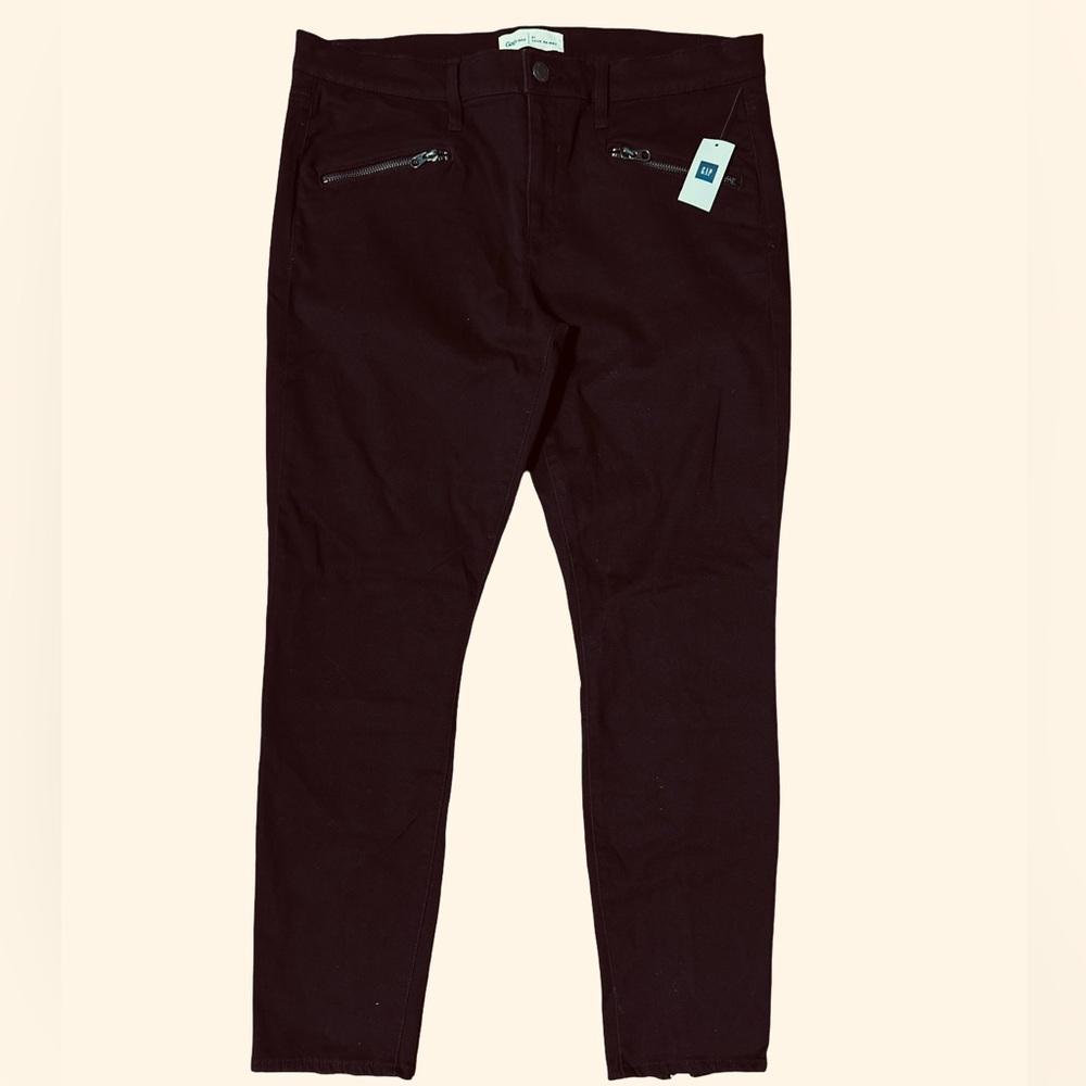 GAP Burgundy Ankle Pants